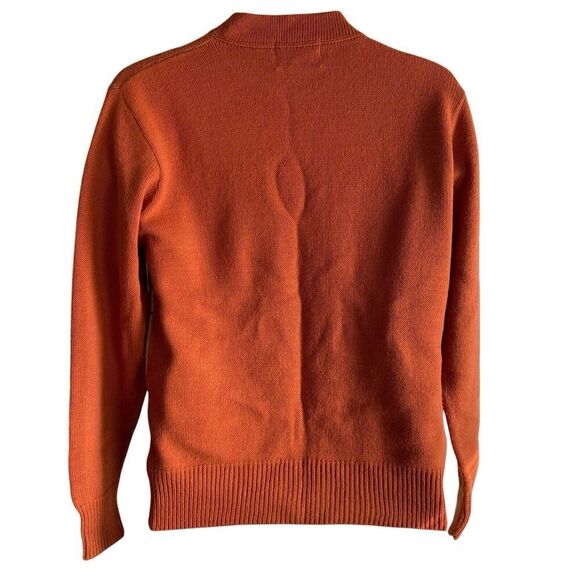 Vintage Arrow Snoopy Knit Sweater Men's Medium Orange Brown 70's Peanuts - Picture 4 of 5